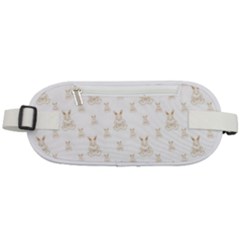 Happy Easter Motif Print Pattern Rounded Waist Pouch by dflcprintsclothing