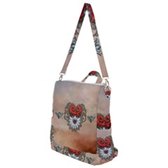 Wonderful Elegant Heart Crossbody Backpack by FantasyWorld7