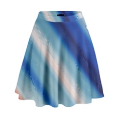 Blue White High Waist Skirt by Sparkle