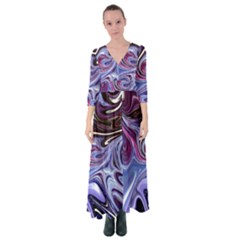 Galaxy Button Up Maxi Dress by Sparkle