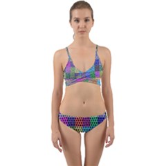 Blocks Stars Wrap Around Bikini Set by Sparkle