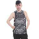 Vector Flat Space Design Background With Text Men s Sleeveless Hoodie View1