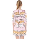 Set Kawaii Smile Japanese Dog Cartoon Pocket Dress View2