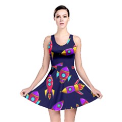 Space Patterns Reversible Skater Dress by Vaneshart