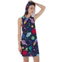 Cosmos Ufo Concept Seamless Pattern Racer Back Hoodie Dress View1