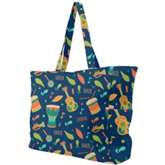 Brazil Musical Instruments Seamless Carnival Pattern Simple Shoulder Bag by Vaneshart