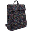 Seamless Pattern With Love Symbols Flap Top Backpack View2