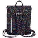 Seamless Pattern With Love Symbols Flap Top Backpack View3