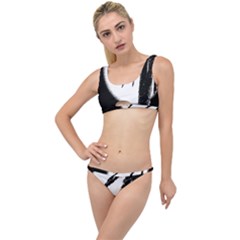 Black And White Tropical Moonscape Illustration The Little Details Bikini Set by dflcprintsclothing