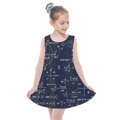 Mathematical Seamless Pattern With Geometric Shapes Formulas Kids  Summer Dress by Vaneshart