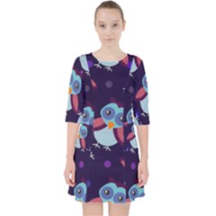 Owl Pattern Background Pocket Dress by Vaneshart