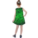 Green Rod Shaped Bacteria Kids  Summer Dress View2