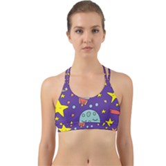 Card With Lovely Planets Back Web Sports Bra by Vaneshart