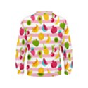 Tropical Fruits Berries Seamless Pattern Kids  Sweatshirt View2