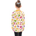 Tropical Fruits Berries Seamless Pattern Kids  Double Breasted Button Coat View2