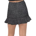 Math Equations Formulas Pattern Fishtail Mini Chiffon Skirt View2