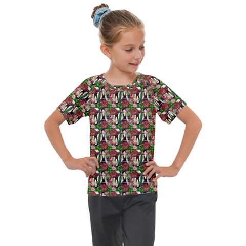 Swimmer 20s Green Kids  Mesh Piece Tee by snowwhitegirl