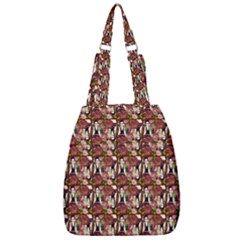 Swimmer 20s Burgundy Center Zip Backpack by snowwhitegirl