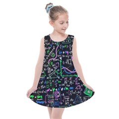 Math Linear Mathematics Education Circle Background Kids  Summer Dress by Vaneshart