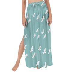 Group Of Birds Flying Graphic Pattern Maxi Chiffon Tie-up Sarong by dflcprintsclothing