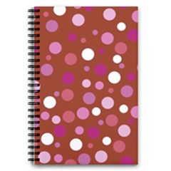 Lesbian Pride Flag Scattered Polka Dots 5 5  X 8 5  Notebook by VernenInk