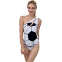 Soccer Lovers Gift To One Side Swimsuit View1