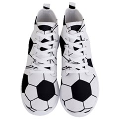 Soccer Lovers Gift Men s Lightweight High Top Sneakers by ChezDeesTees