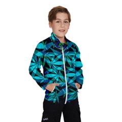 420 Ganja Pattern, Weed Leafs, Marihujana In Colors Kids  Windbreaker by Casemiro