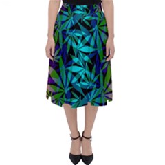 420 Ganja Pattern, Weed Leafs, Marihujana In Colors Classic Midi Skirt by Casemiro