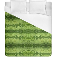 Watermelon Pattern, Fruit Skin In Green Colors Duvet Cover (california King Size) by Casemiro