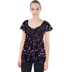 Digital Polka Lace Front Dolly Top by Sparkle