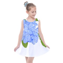 Botanical Floral Print Stylized Photo Kids  Summer Dress by dflcprintsclothing