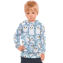 Penguins Pattern Kids  Hooded Pullover by Vaneshart