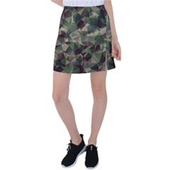 Abstract Vector Military Camouflage Background Tennis Skirt by Vaneshart