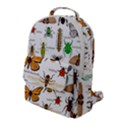 Insects seamless pattern Flap Pocket Backpack (Large) View1