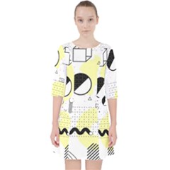 Graphic Design Geometric Background Pocket Dress by Vaneshart