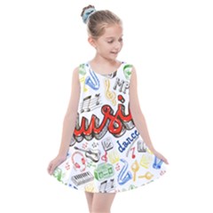 Music-color-elements Kids  Summer Dress by Vaneshart