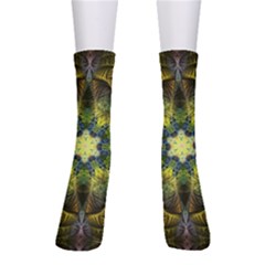 Fractal Fantasy Design Background Men s Crew Socks by Vaneshart