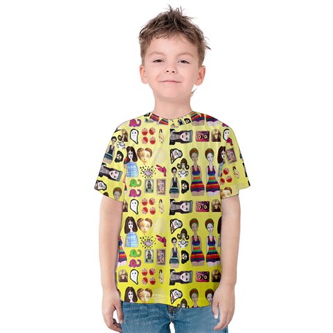 Kawaiicollagepattern3 Kids  Cotton Tee by snowwhitegirl