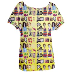 Kawaiicollagepattern3 Women s Oversized Tee by snowwhitegirl