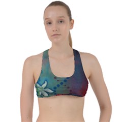 Flower Dna Criss Cross Racerback Sports Bra by RobLilly