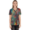 Flower Dna Women s V-Neck Scrub Top View1