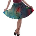 Flower Dna A-line Skater Skirt View1