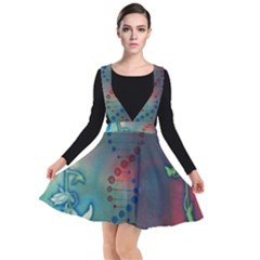 Flower Dna Plunge Pinafore Dress by RobLilly