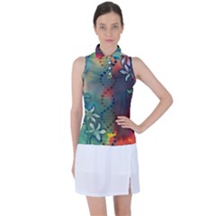 Flower Dna Women s Sleeveless Polo Tee by RobLilly