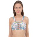 Cute seamless pattern with space Cage Up Bikini Top View1