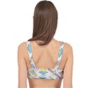 Cute seamless pattern with space Cage Up Bikini Top View2