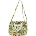 Seamless pattern with flowers owls Rope Handles Shoulder Strap Bag View3