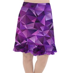 Purple Fishtail Chiffon Skirt by Roshas