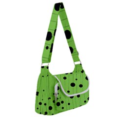 Bubbles At Strings Lemon Green And Black, Geometrical Pattern Multipack Bag by Casemiro